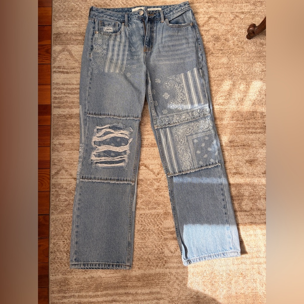 Cleo + Wolf Blue Denim High Rise Jeans